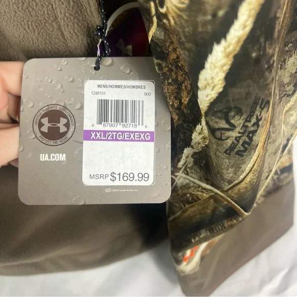 Under Armour Storm3 Cold Gear Realtree MAX-5Camo Half Zip Jacket Pullover - Picture 6 of 16